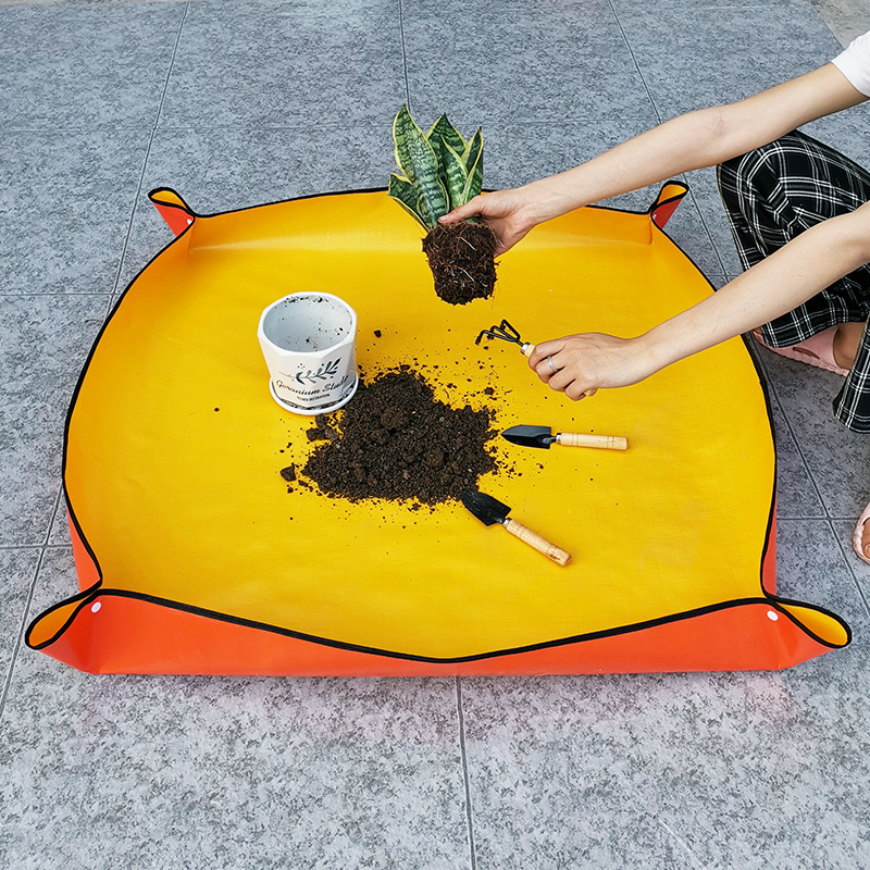Bonsai Repotting Mat - 防水植栽マット PE 植物植え替えマット 植物移植用折りたたみマット ガーデンポッティングパッド 盆栽園芸ツール