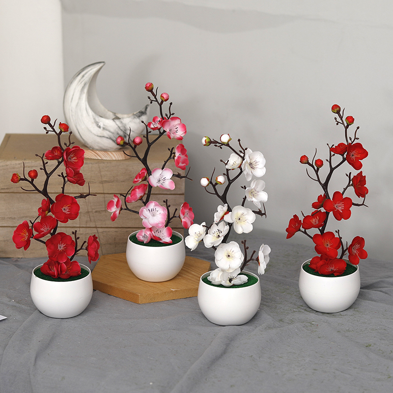 Bonsai Garden Wall - クリスマスフェイクグリーンPEパインブランチ人工植物クリスマスウォールハンギングDIYガーデンホームホリデーデコレーションパーティーアレンジメント