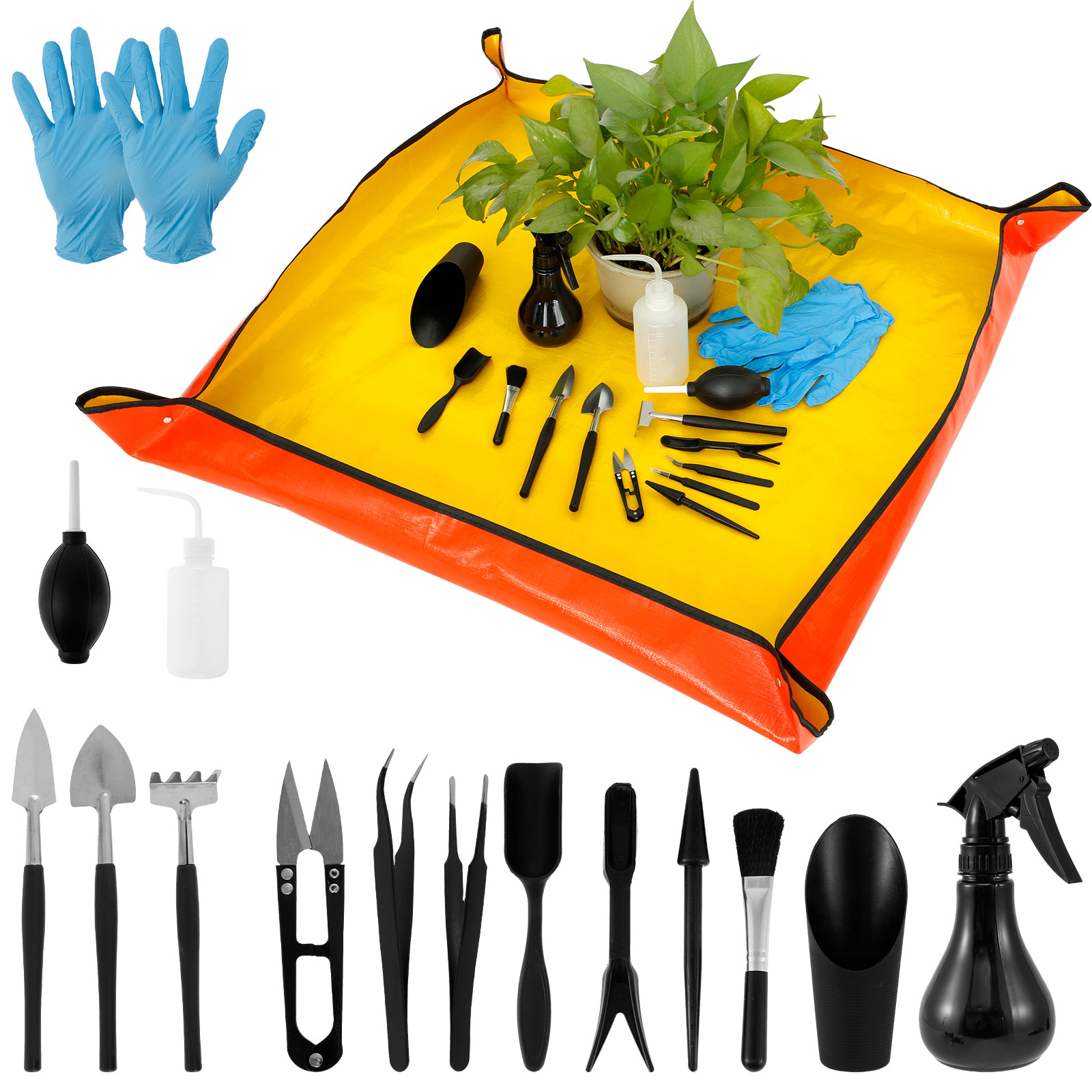 13/16 個ガーデン多肉植物ツールミニプランターキット植え - Bonsai Repotting Mat のレビューと価格