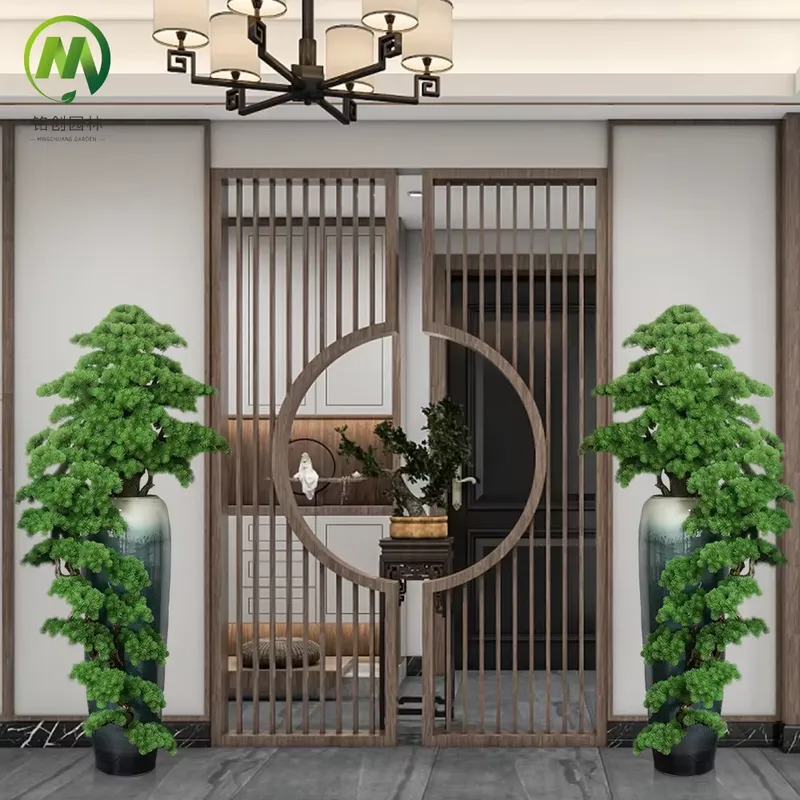 装飾用常緑ウェルカムパインリアルな人工松盆栽ミニチュア鉢植え - Bonsai Tree Miniature Zen Garden のレビューと価格