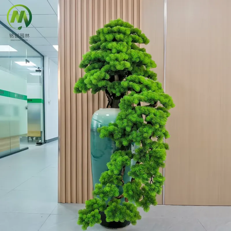 装飾用常緑ウェルカムパインリアルな人工松盆栽ミニチュア鉢植え - Bonsai Tree Miniature Zen Garden のレビューと価格