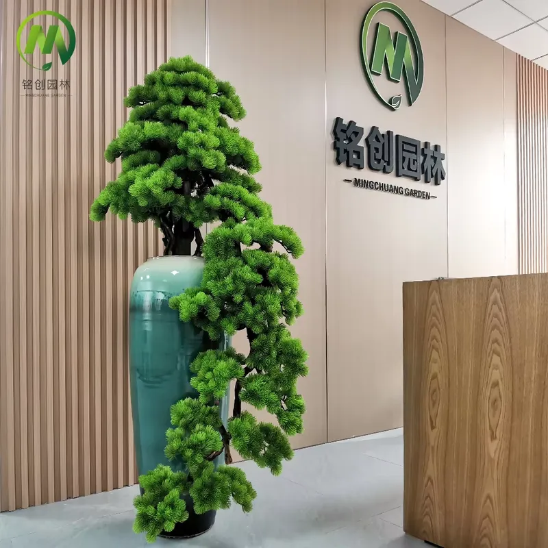 装飾用常緑ウェルカムパインリアルな人工松盆栽ミニチュア鉢植え - Bonsai Tree Miniature Zen Garden のレビューと価格