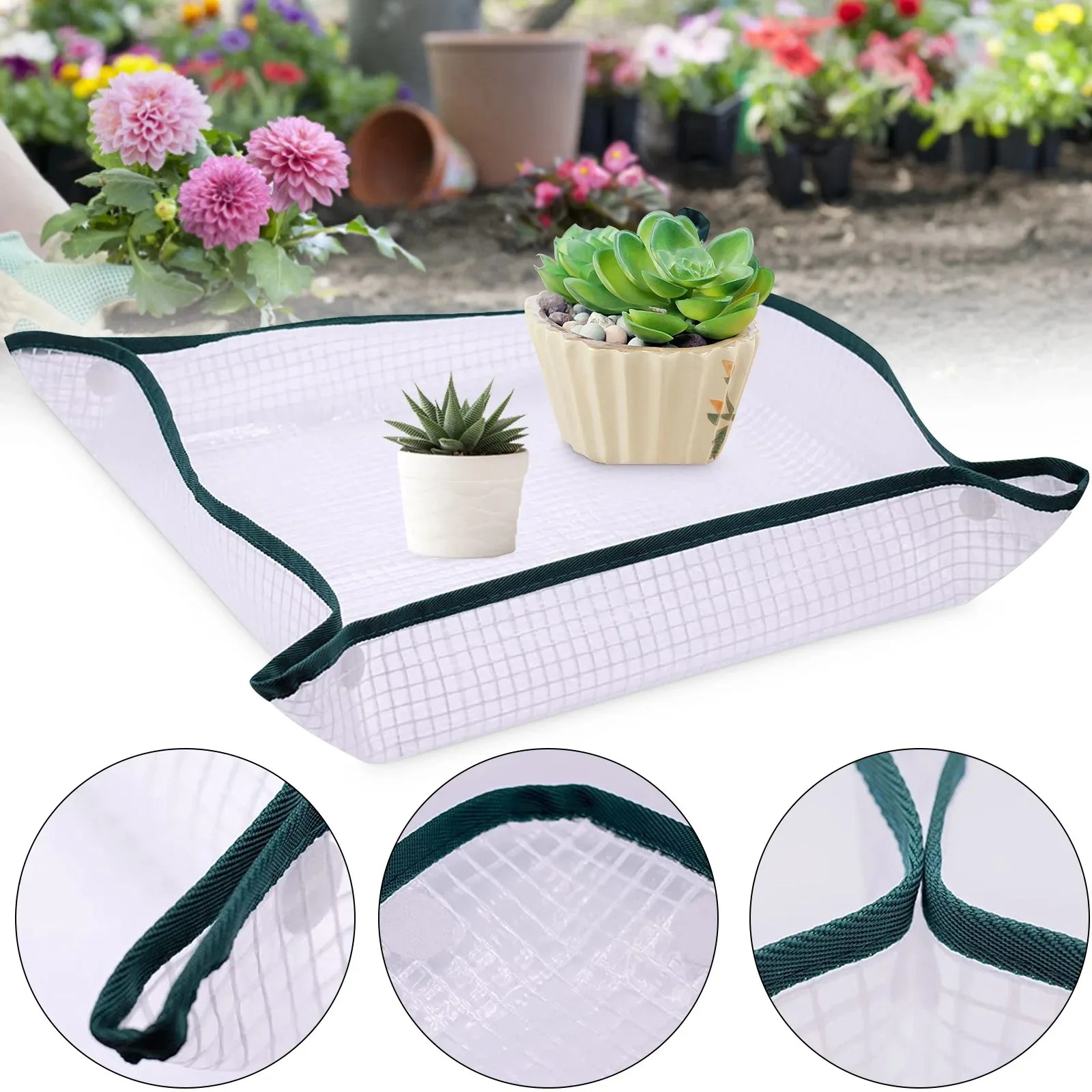 1枚入り 50cm/19.68インチ 植物移植用正方形マット - Bonsai Repotting Mat のレビューと価格