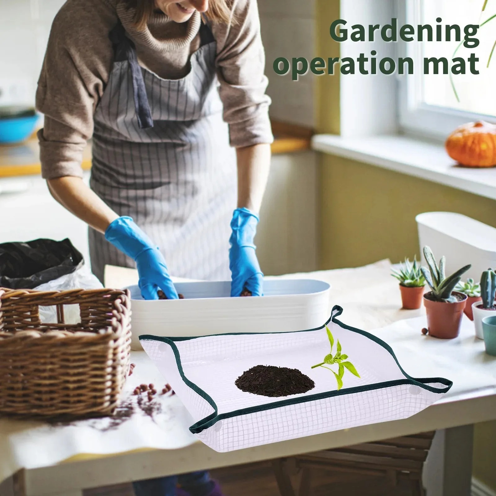 1枚入り 50cm/19.68インチ 植物移植用正方形マット - Bonsai Repotting Mat のレビューと価格