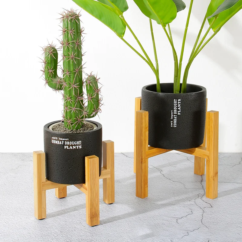 植物植木鉢スタンド小型耐久性のある木製トレイラック、強力な自 - Bonsai Garden Display のレビューと価格