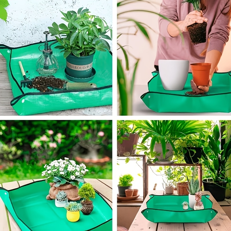 大型折りたたみ式ヘビーデューティーPE植物移植マット、防水土 - Bonsai Repotting Mat のレビューと価格