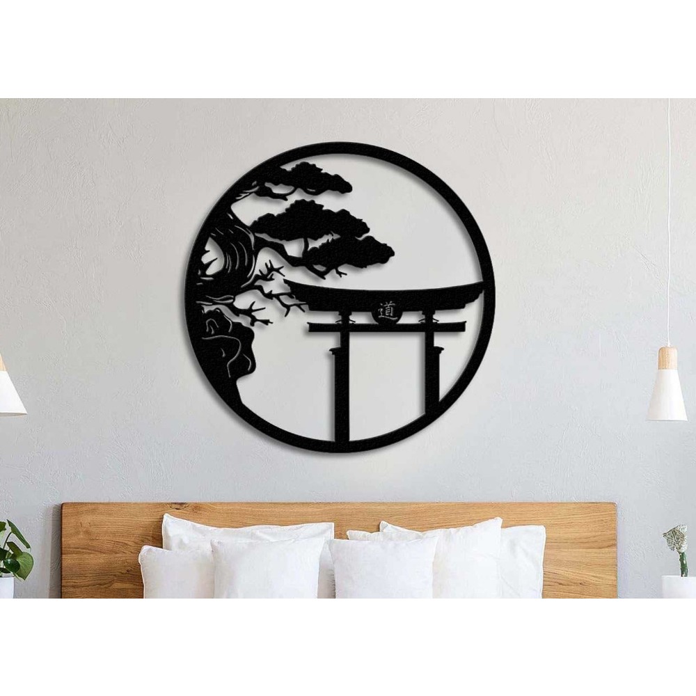 ブランド桜の木メタルウォールアート日本の盆栽鉄製吊り下げ装飾 - Bonsai Garden Wall のレビューと価格