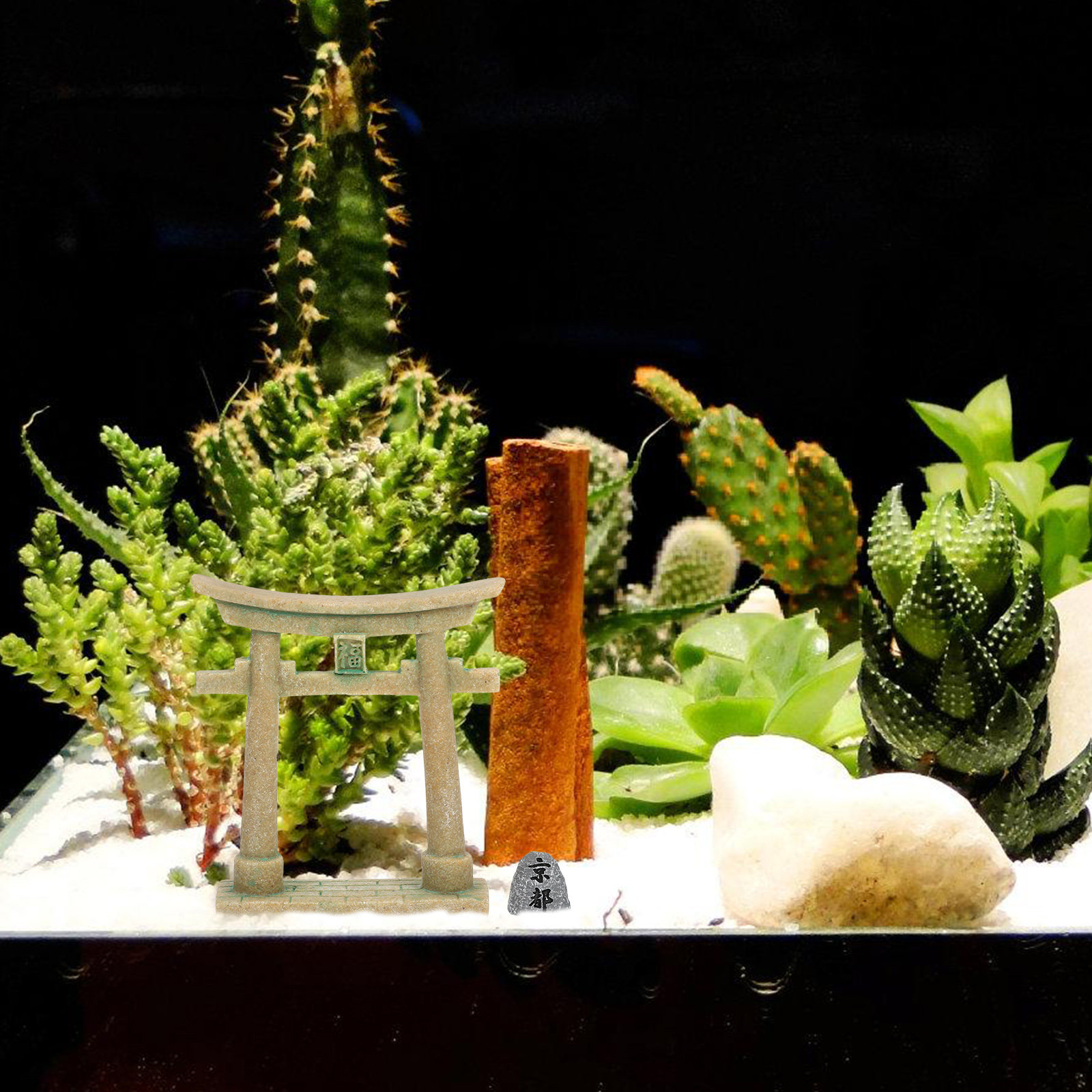 ミニ日本式鳥居 小さな樹脂製神社 京都石庭風景装飾 水槽アク - Bonsai Garden Kyoto のレビューと価格