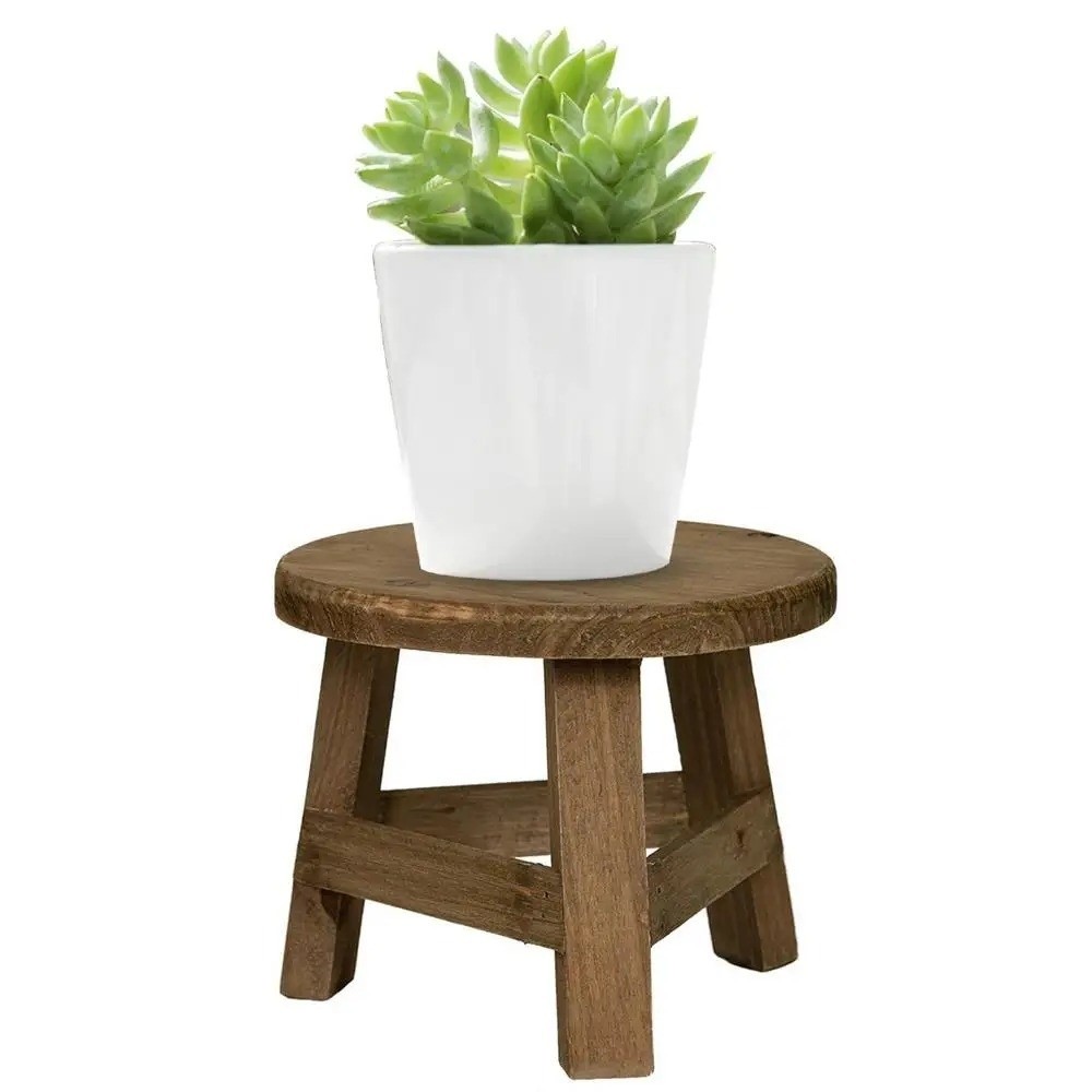 モダンな盆栽棚 木製ミニスツール 丸型ミニサイズ 多肉植物ス - Bonsai Garden Display のレビューと価格