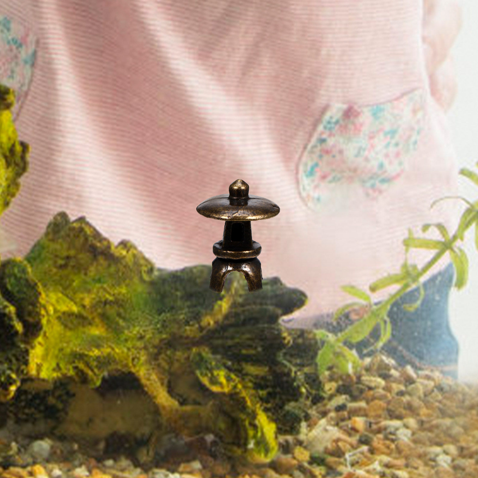 ミニチュア日本塔ランタン像庭園装飾禅装飾銅合金マイクロ風景パ - Bonsai Garden With Sand のレビューと価格